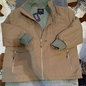 Bass Men's Brown Quilted Puffer Jacket